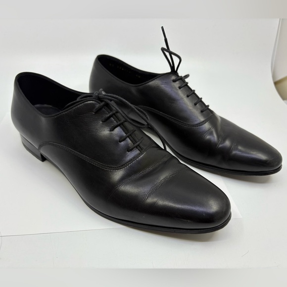 Saint Laurent Paris Black Leather Derby Size 40 - Picture 6 of 13